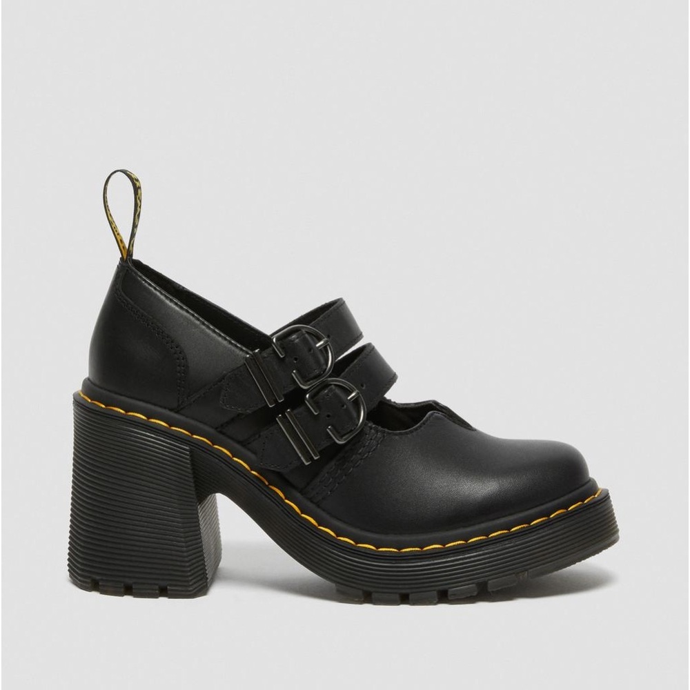 SOLD ON DEPOP Dr. Martens Eviee Black Heeled Shoes